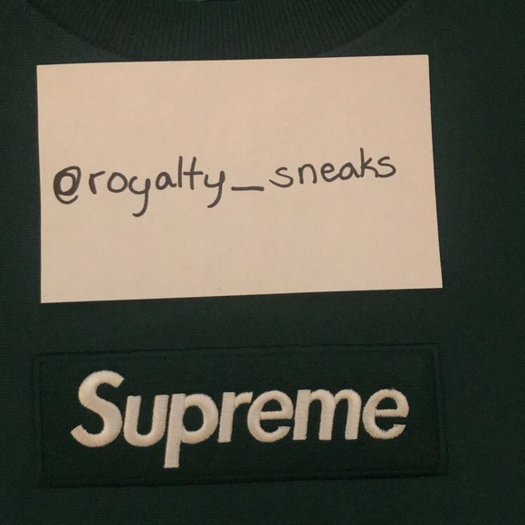 Supreme Fw18 green Crewneck - Picture 3 of 5